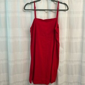 Target a new day red linen dress